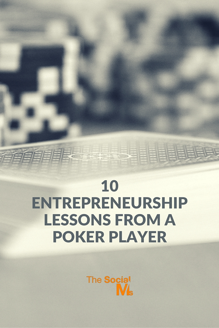 I'm an entrepreneur. I also love  poker - and I believe that poker holds many lessons that are valuable for almost every aspect of entrepreneurship.