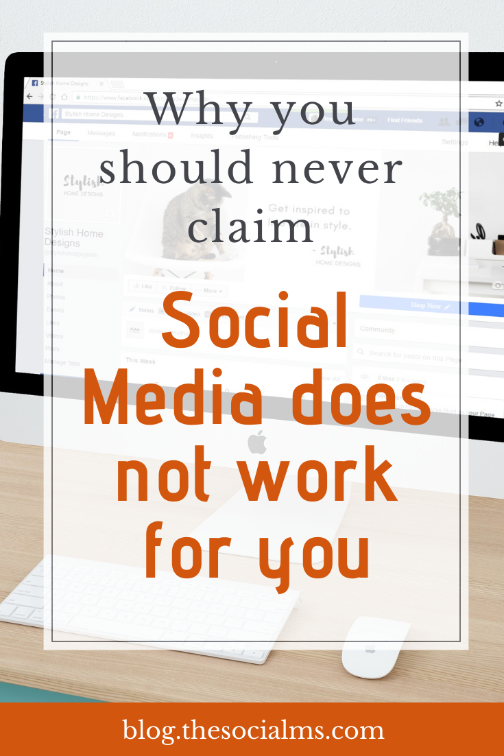 Don't make sorry excuses. If social media does not work for you, something is wrong. Because... #socialmedia #socialmediatips #socialmediamarketing #digitalmarketing #onlinemarketing #marketingstrategy