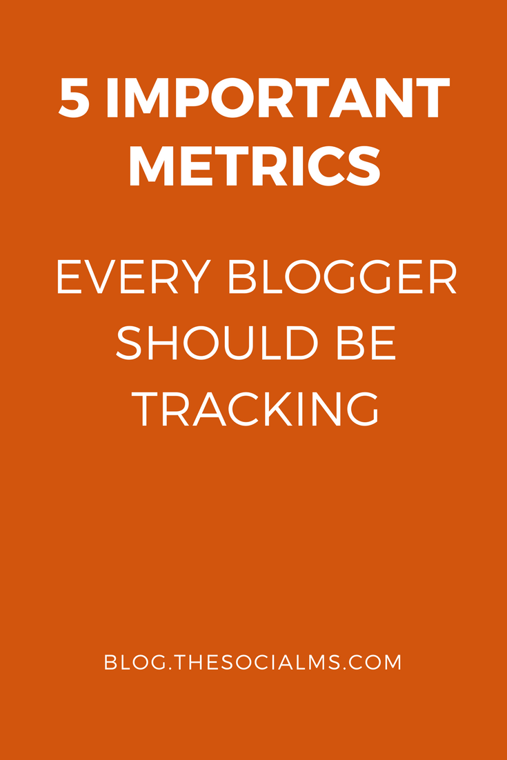 5 important metrics every blogger should be tracking. How to get your hands on the relevant metric and how it can be used to improve and grow your blog.