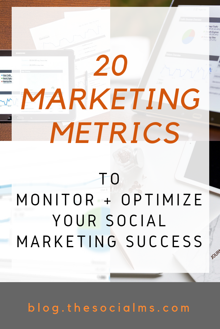 metrics you should know about for your social media marketing success. Marketing success is a lot about interpreting data and making decisions from them. Here are the metrics and numbers you need to consider. #metrics #analytics #blogmetrics #marketingmetrics #monitoring