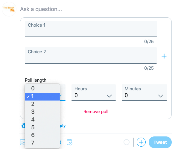 How to set the duration of your Twitter poll