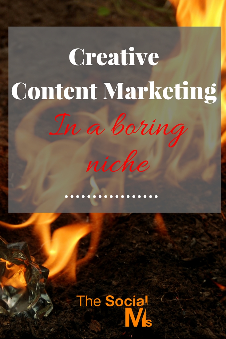 It’s hard to come up with creative content marketing when the product you sell is somewhat distasteful and certainly boring. Here is how to get it right.