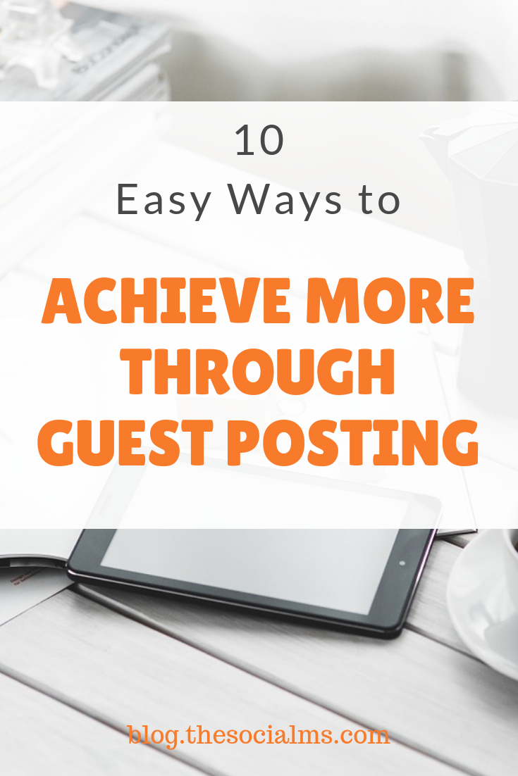 There are so many benefits of guest posting. And there are also many chances of optimizing your gust blogging efforts for more guest posting success. Here are 10 tips how you can give your blog an extra boost through guest blogging.