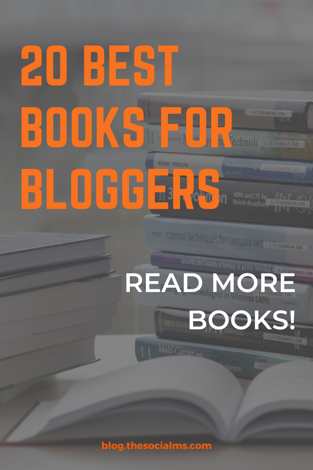 Here are the best books for bloggers that we found helpful and entertaining. You will learn how to start a blog and get some advanced blogging tips. #blogging101 #bloggingforbeginners #startablog #bloggingtips #bloggingsuccess #businessbooks