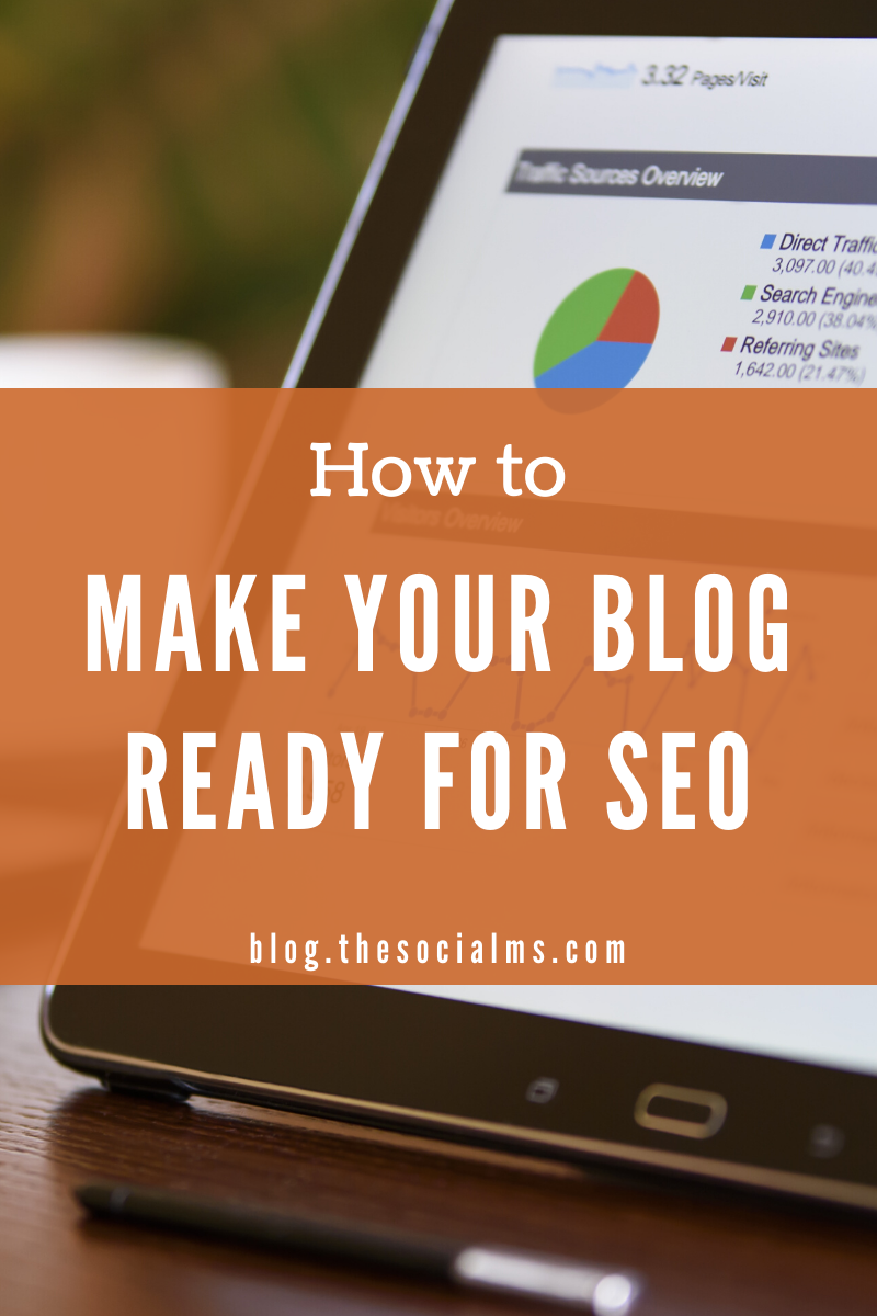 Is your blog really ready for SEO? Sure, you are running WordPress - but did you install all the stuff you need for SEO? All the plugins, online tools, and site upgrades? #seo #blogtraffic #searchengineoptimization #trafficgeneration