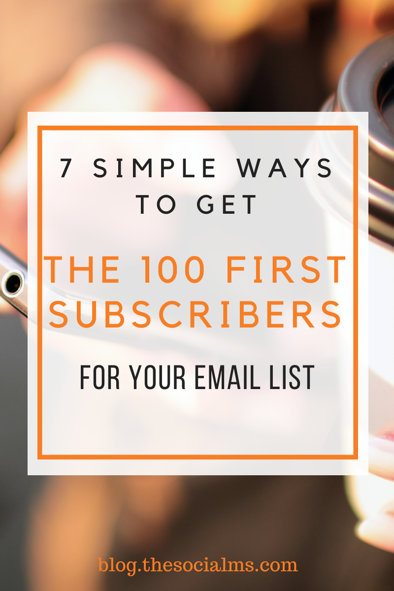 If you are new to blogging and online marketing and you do not (yet) see a lot of traffic to your blog, the tips in this article will help you grow your email list right from the start. #emailmarketing #salesfunnel #leadgeneration #generateleads #listbuilding #newslettermarketing