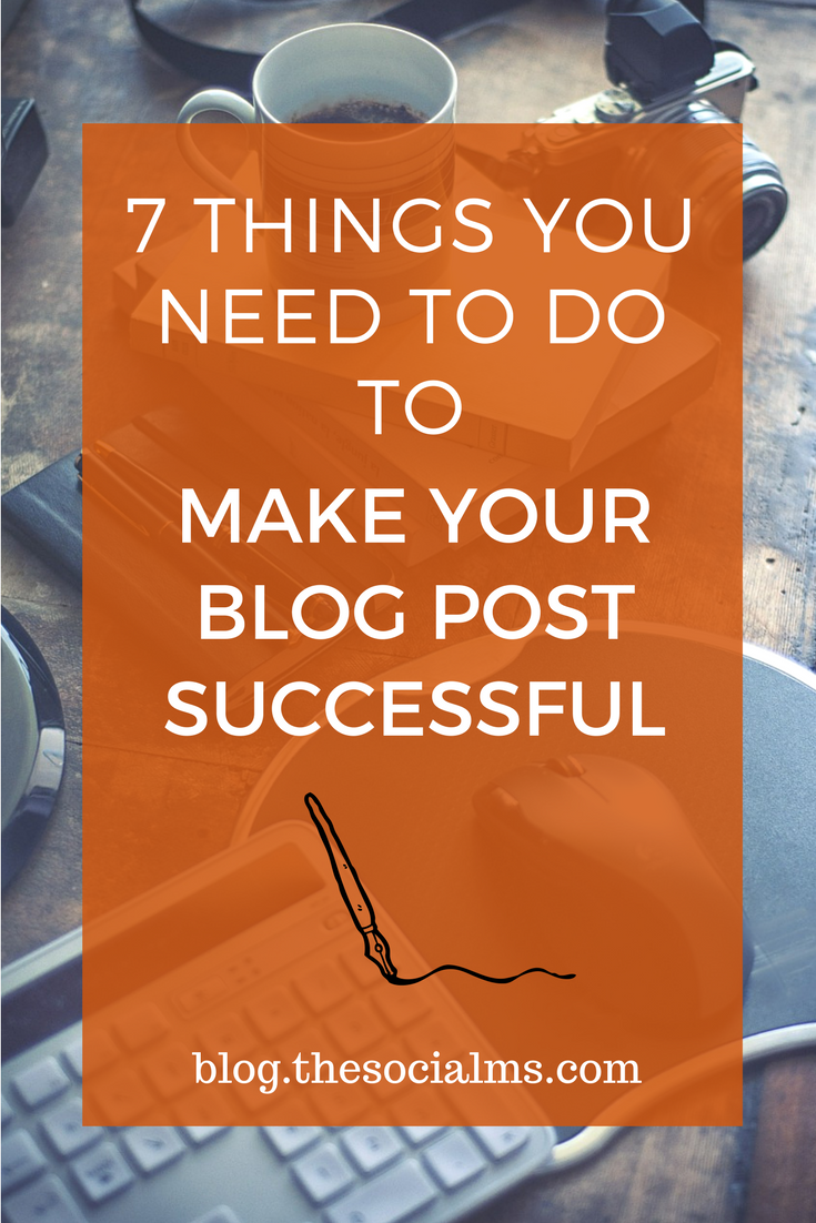 What makes a blog post successful is that the blogger optimizes everything and „helps“ the post to spread and get seen. Here is what you should do! blogging success, blogging tips
