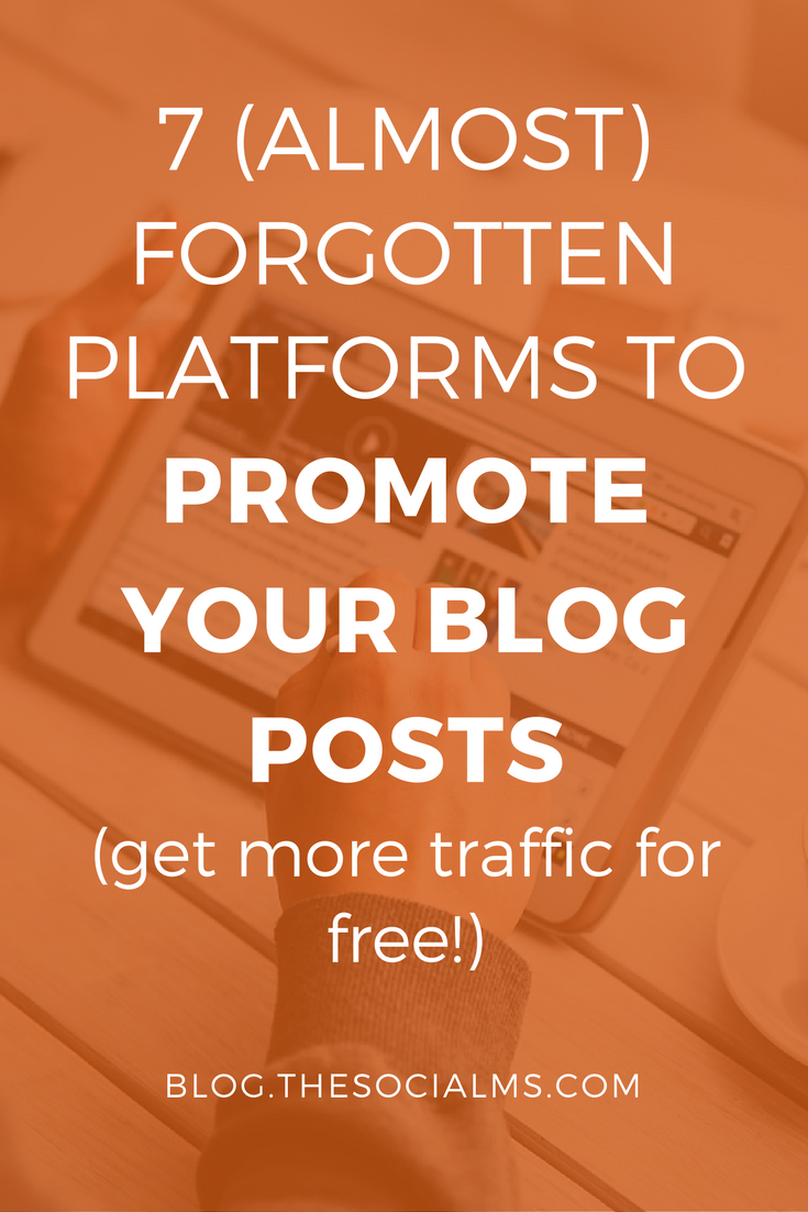 There are secret champions between the various platforms where you can promote your content. Here are 7 platforms you should consider to promote blog posts. blog traffic, traffic generation for bloggers, platforms to promote blog posts