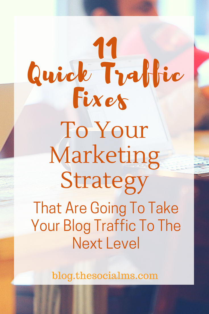 Sometimes small changes can have a big impact on your traffic. Here are 11 tips for quick traffic fixes that can easily multiply your blog. 11 times small changes with big impact. blog traffic, traffic generation, generate traffic, blogging tips, blog traffic tips