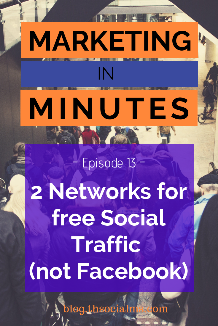 If you want FREE traffic from social media sites - you need to look beyond Facebook. Here are 2 networks that get you social traffic for free! (Podcast) traffic generation, blog traffic, website traffic, blogging tips, start a blog #startablog #blogtraffic #trafficgeneration #bloggingtips