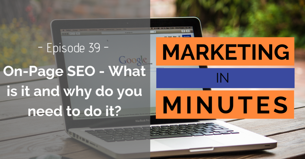 Marketing in Minutes - On-Page SEO