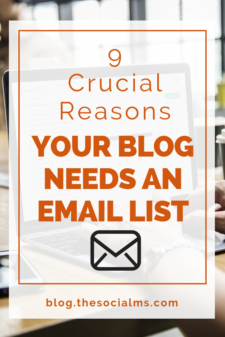 If you want to take blogging seriously your blog needs an email list and you need start to send newsletters to your subscribers and here is why email marketing needs to be par of your blog marketing strategy. #emailmarketing #newslettermarketing #emaillist #listbuilding #blogmarketing 