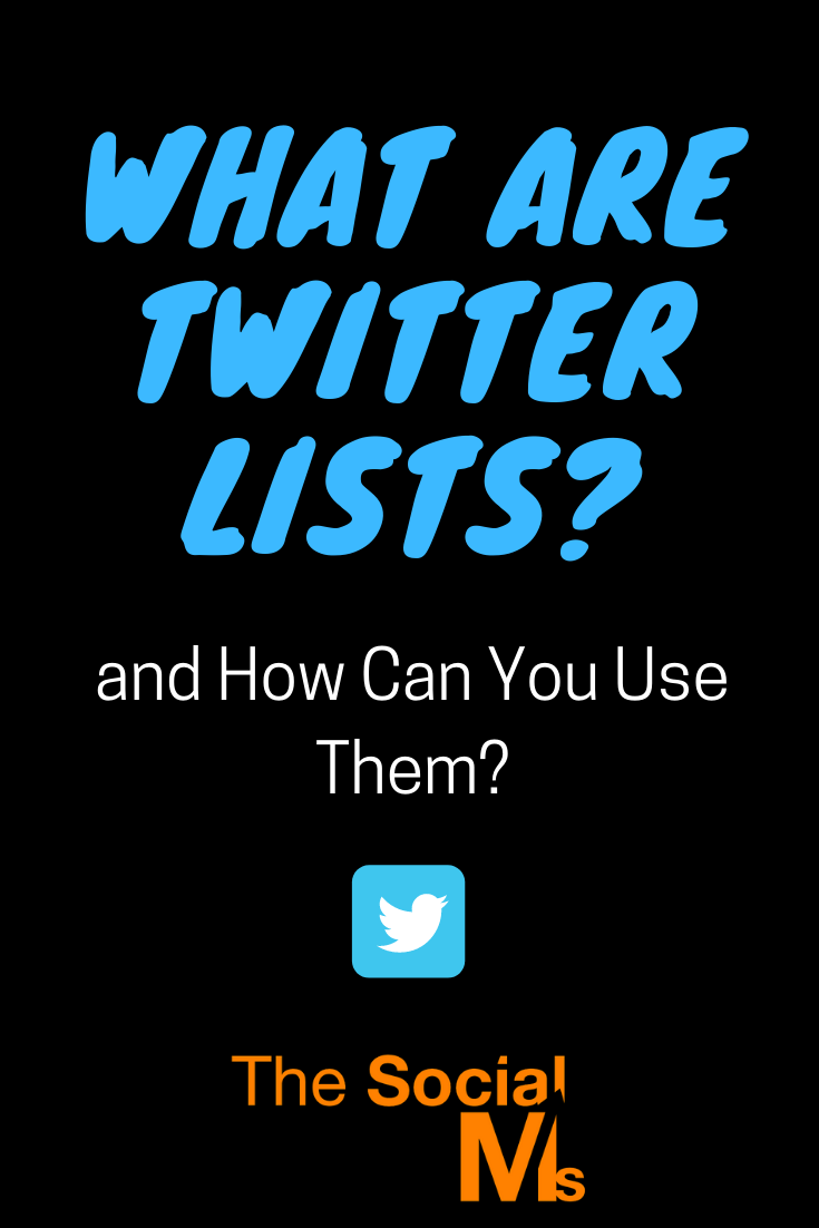 Do you know Twitter lists? This Twitter feature has been around for ages and still some Twitter users don't know how to use Twitter lists and what they are. We give you everything you need to know about Twitter lists to make the best use of your Twitter list feature. #twitter #twitterlists #twitterfeature #twittermarketing #twittertips #twitterhacks #howtousetwitter #twitterstrategy #twittermarketingtips