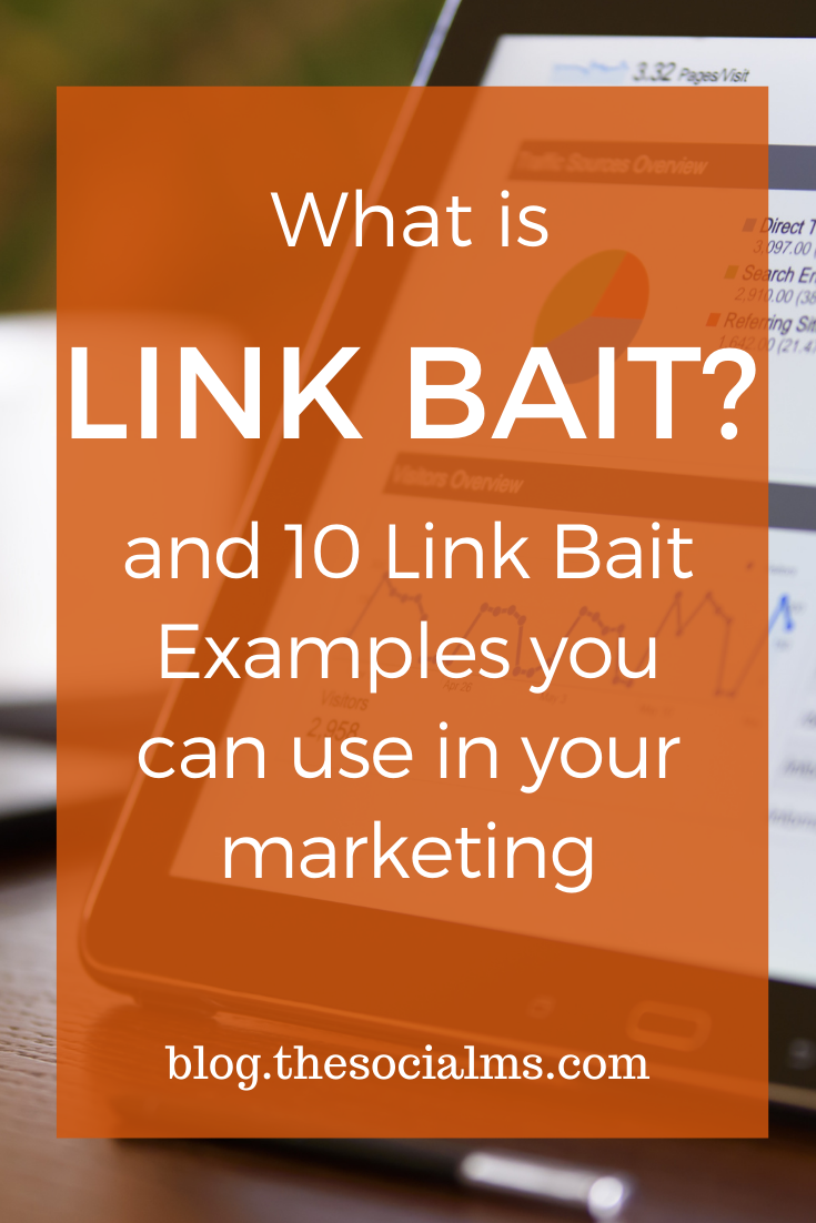 What is link bait? Here are link bait examples that you can use in your content creation to earn more backlinks and improve your linkbuilding for SEO #seo #linkbait #linkbuilding #seotips #linkbuildingtips #linkbuildinghacks #seohacks #googlesearch #googlerankings