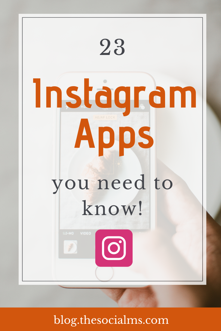 There are endless Instagram apps to make your Instagram activity more fun - and more successful. Instagram is so popular that new apps are coming up all the time. Here are 23 Instagram apps you need to know! #instagram #instagramapps #instagramtools #instagramtips #instagrambasics #instagramsuccess