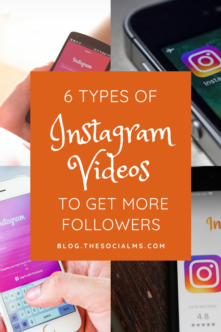 Instagram is gaining in popularity. If you’re not on Instagram and posting videos, you are missing out on a massive opportunity. here are 6 types of Instagram videos you should use. #instagramtips #instagram #instagramvideos #instagramvideo #instagramfeatures