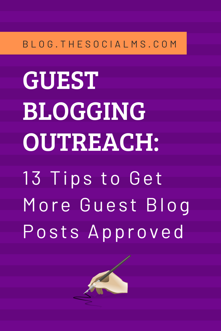Guest blogging is a great strategy to grow your audience, earn backlinks and build your reputation as an expert. But becoming a published guest author can be tricky. Learn how to get your guest blogging outreach right - and get more guest posts approved. #guestblogging #guestbloggingoutreach #guestblogpost #guestposting